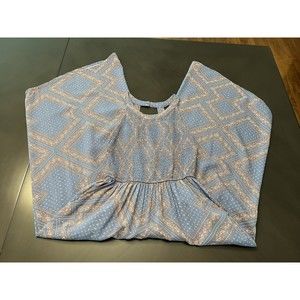 Japna jumpsuit halter smocked paisley small light purple multi